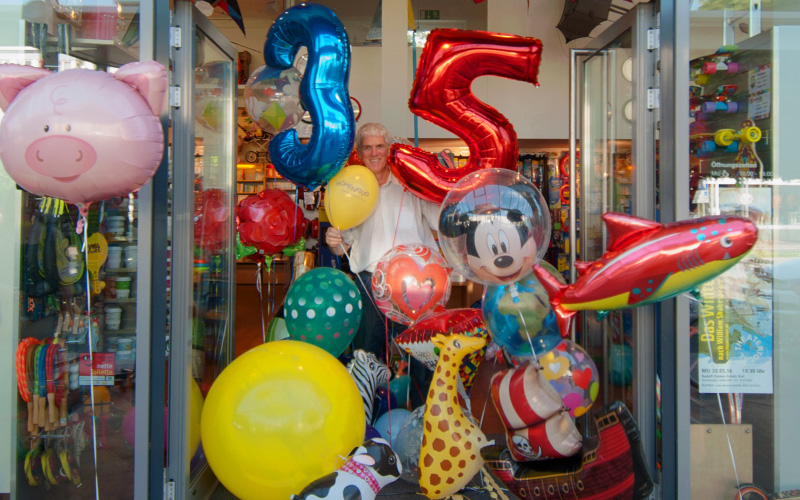 Helium-Ballons Auswahl